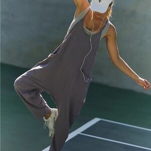 FP Movement by Free People Charcoal Jumpsuit